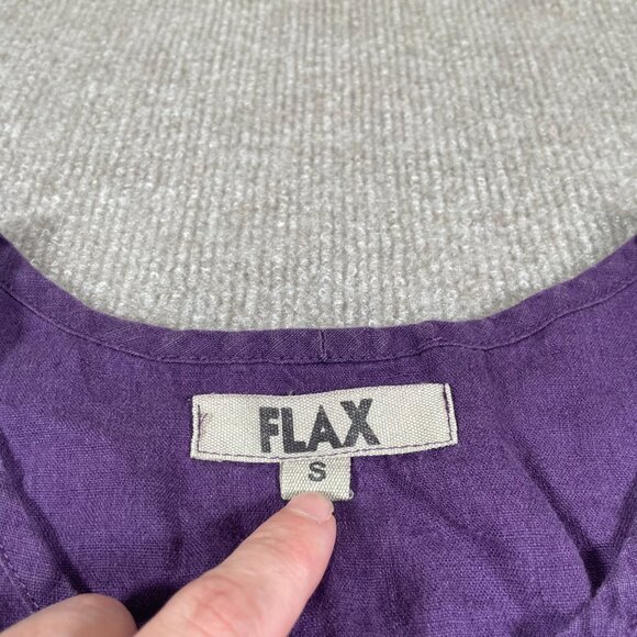 Flax Tank Top Womens Size Small 100% Linen Crew Neck - Picture 4 of 9